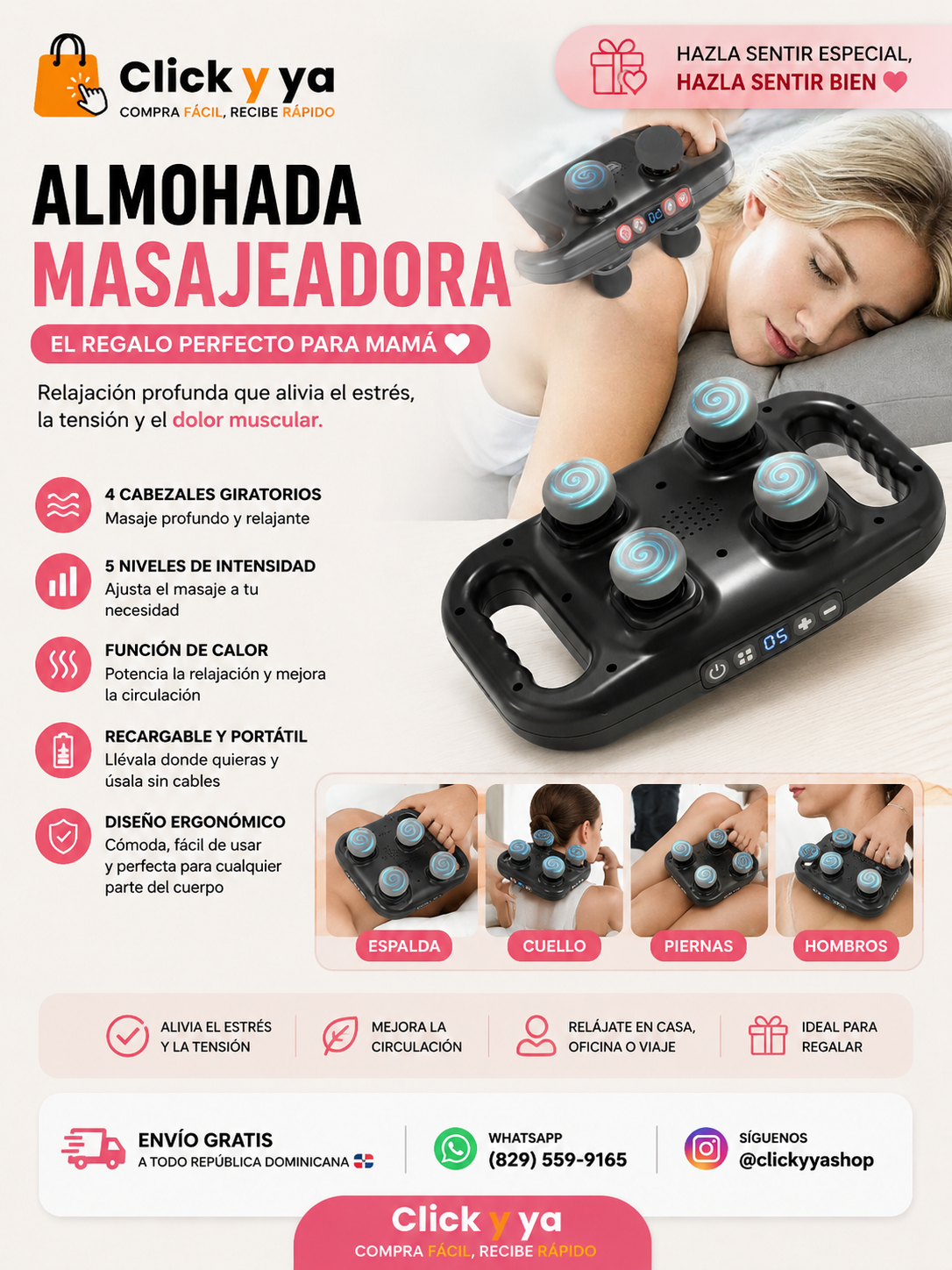 Almohada Masajeadora