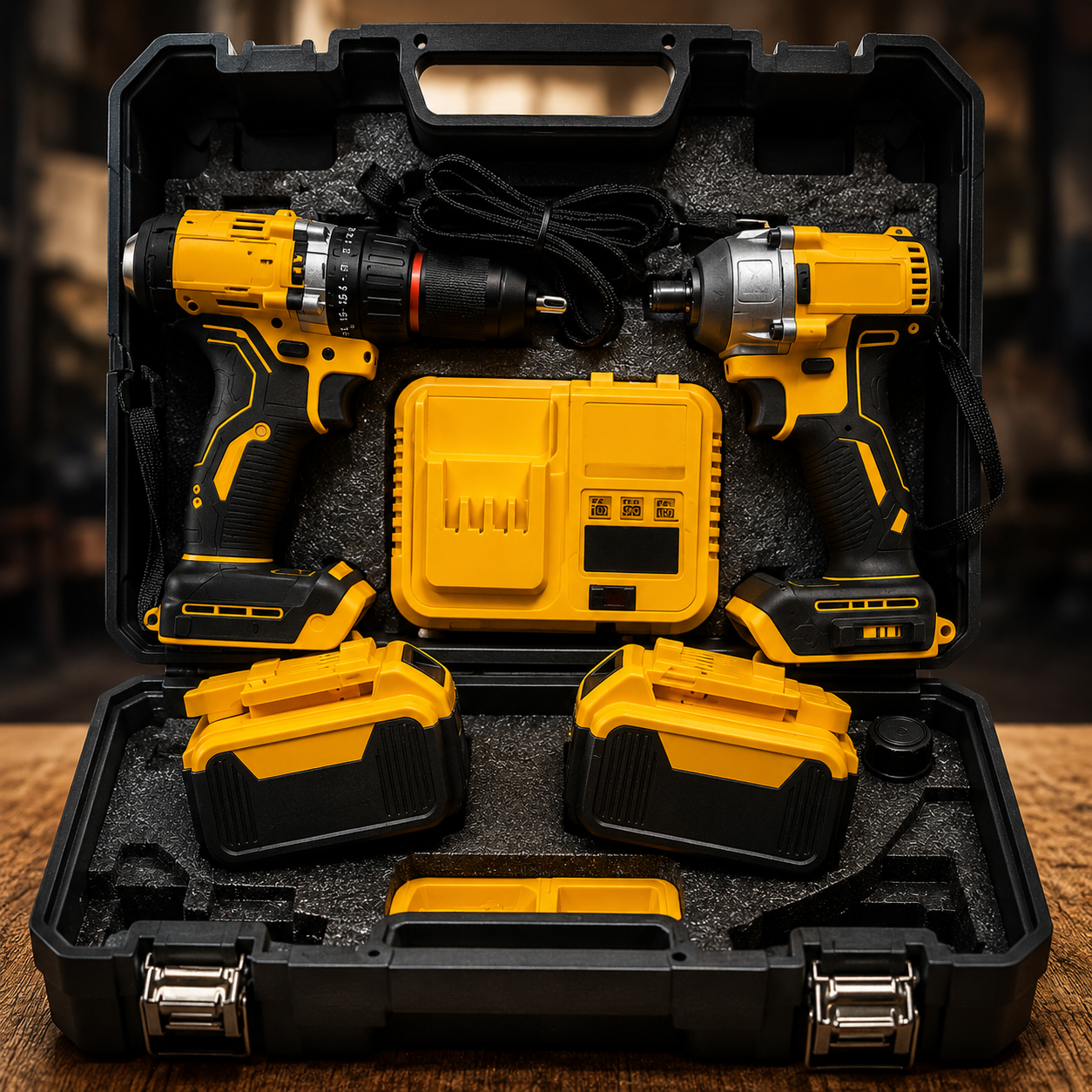 🔧⚡ KIT DE TALADRO Y ATORNILLADOR INALÁMBRICO DOTVIX 128V
