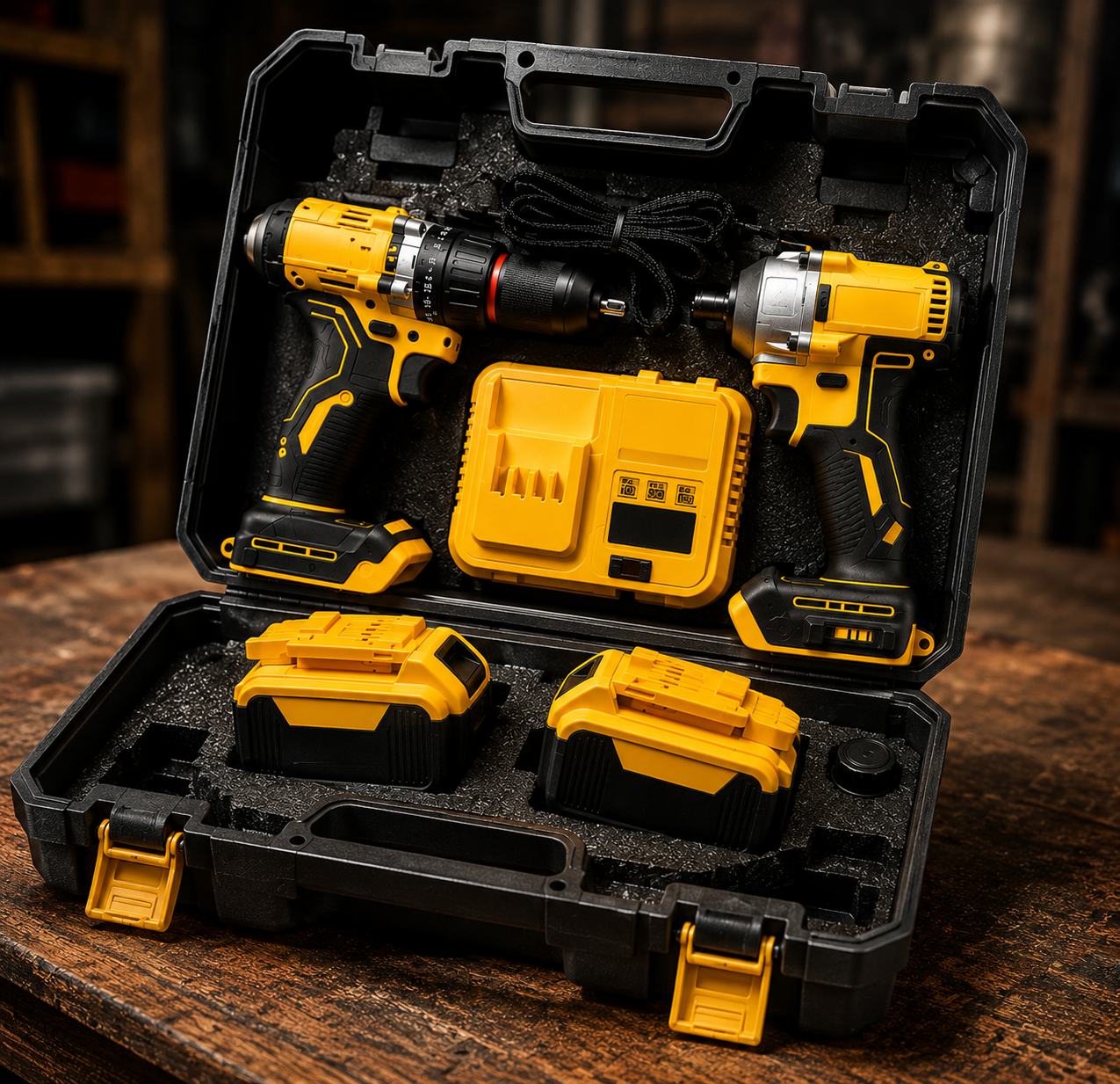 🔧⚡ KIT DE TALADRO Y ATORNILLADOR INALÁMBRICO DOTVIX 128V
